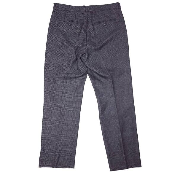J Crew Thompson Dress Pants Mens 33x29 Wool Blend Glenn Plaid Gray EUC - Picture 8 of 9